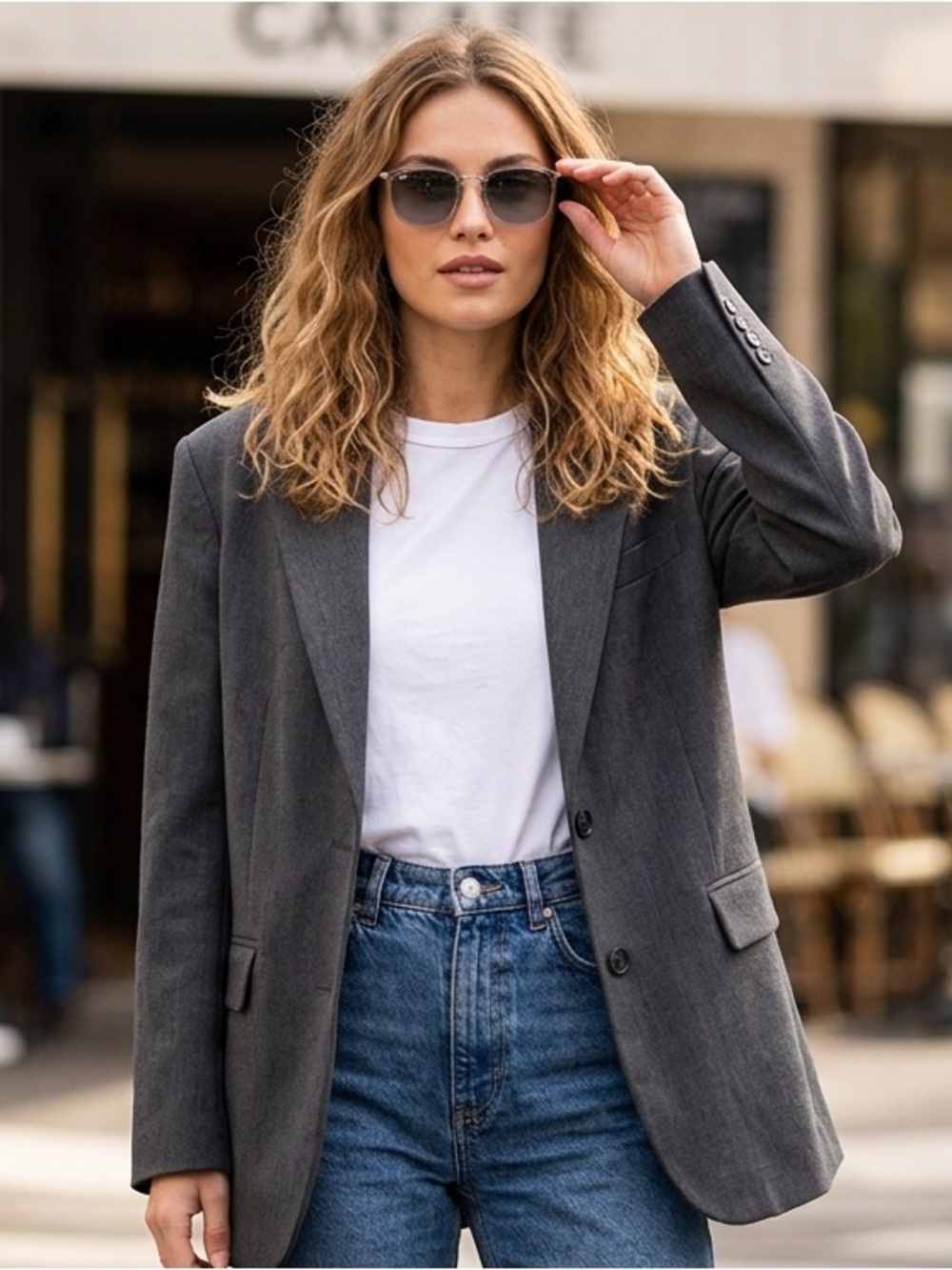 Ray-Ban 🕶️Modern RB4451 Transparent Gray Rounded Square Lens Wayfarer Sunglasses